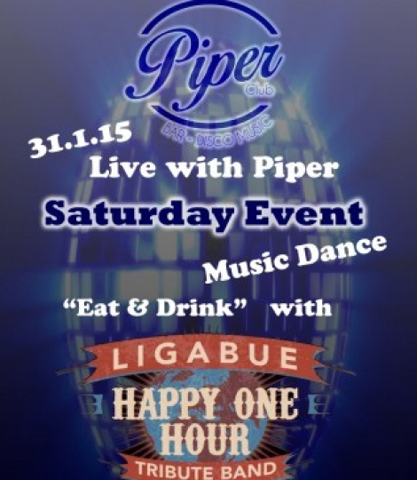 Piper Club presenta Saturday Event con Ligabue "Happy One Hour Tribute Band"